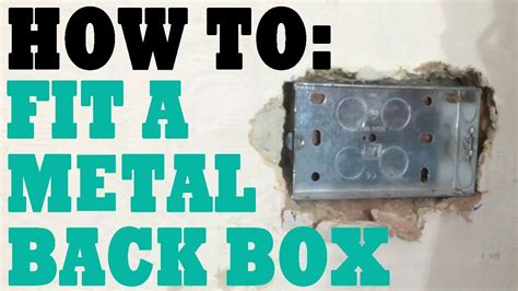 fitting metal back box in stud wall|metal back box fitting instructions.